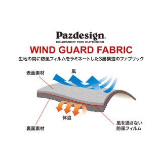 Pazdesign〈WIND GUARD FLEECE HOODIE Ⅱ〉