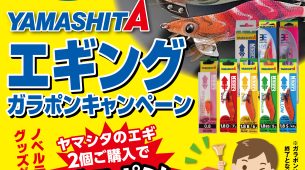 【屯田店】本日13時よりYAMASHITA エギ ガラポンキャンペーン！