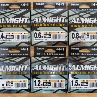 【　ALMIGHT  SINKING PE LINE　ORANGE　新入荷　】