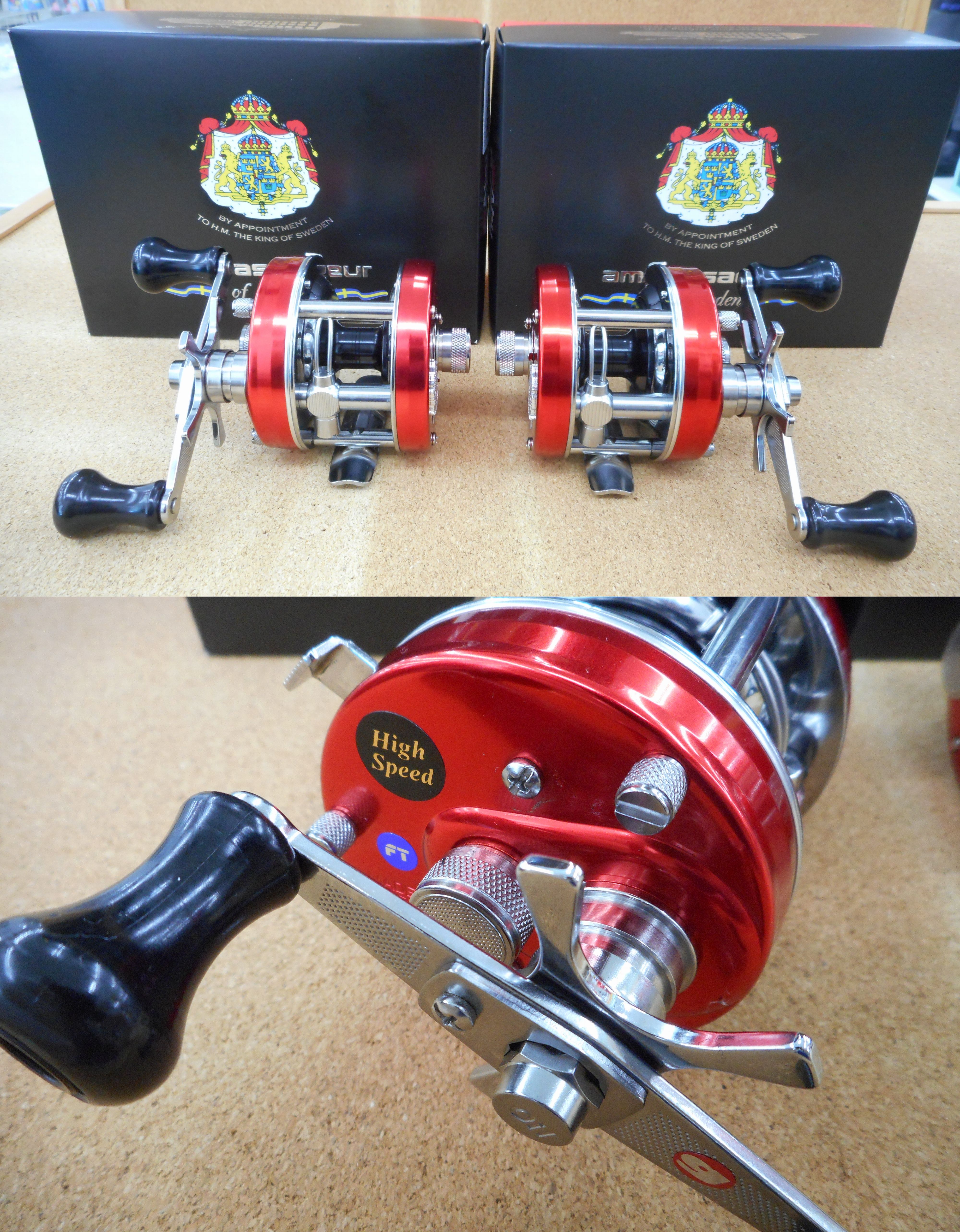 アブガルシア アンバサダー4500・4501ファクトリーチューンドレッド